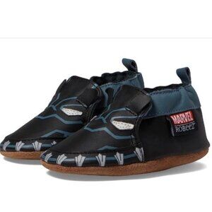 NEW IN BOX Robeez Marvel Black Panther Soft Soles Baby Shoes 0-6 Months